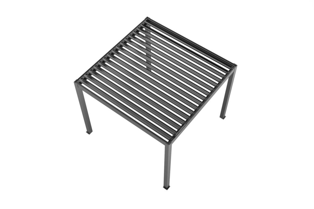 Black DIY Louvered pergola
