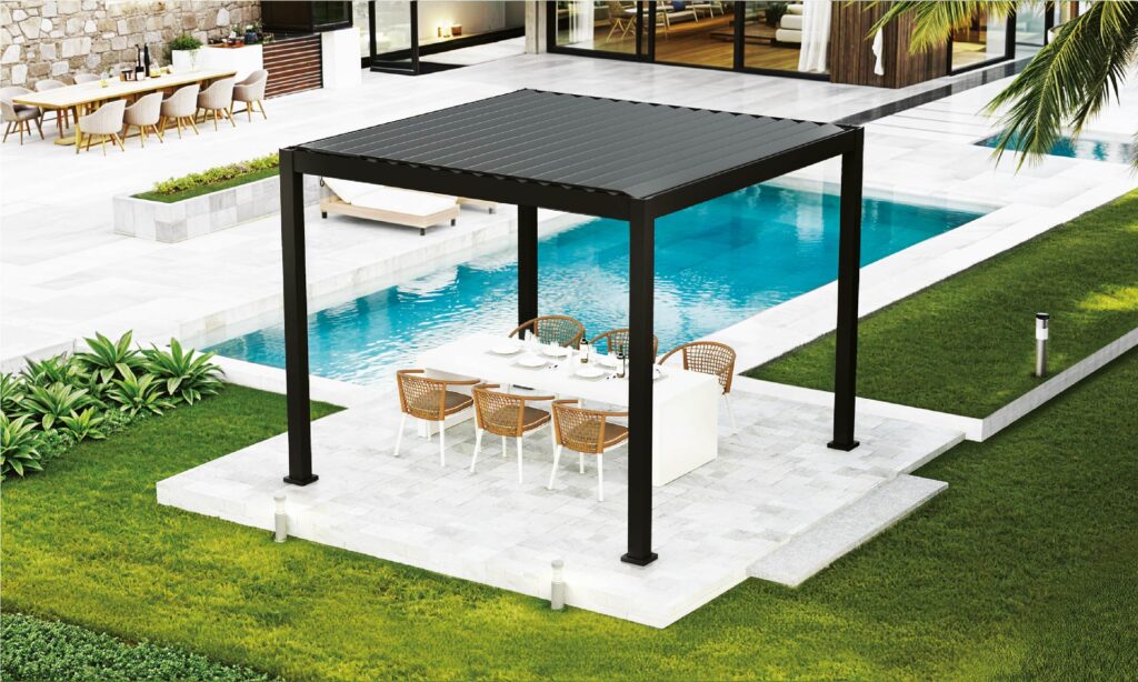 Black Pergola Outdoors