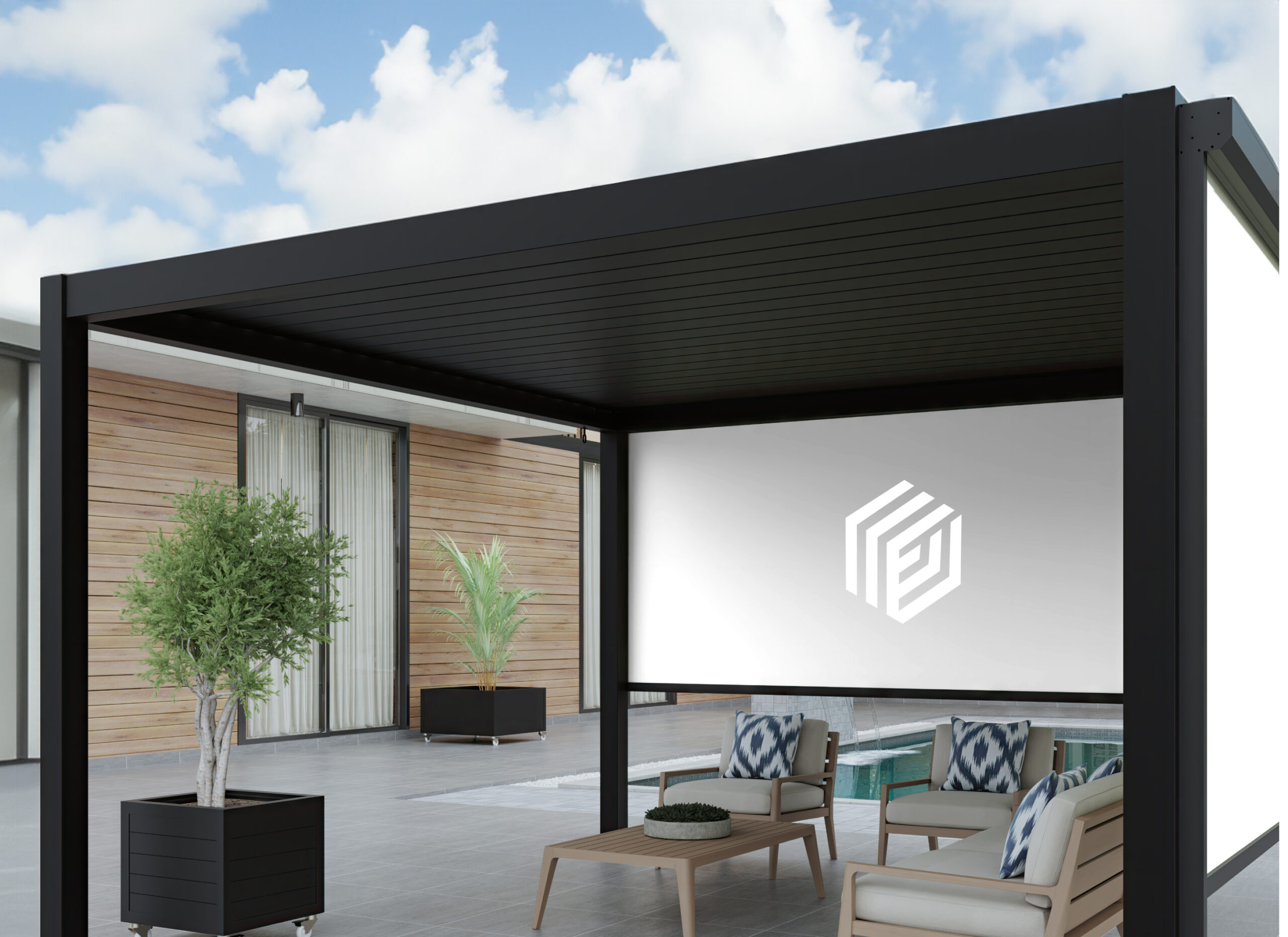Patiosphere aluminum pergola