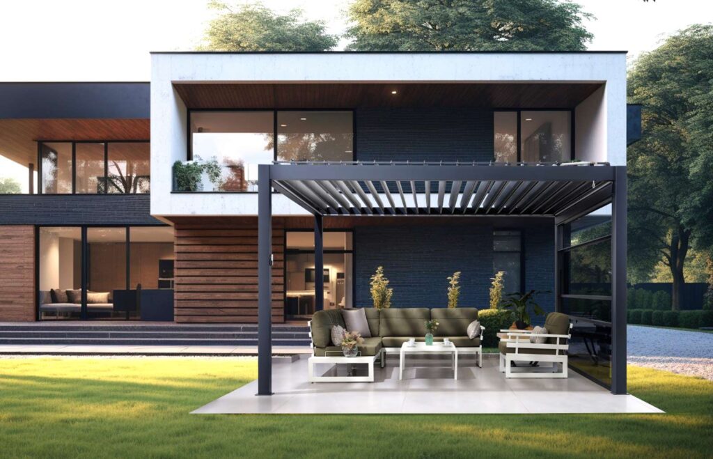 Aluminum Black Pergolas by PatioSphere