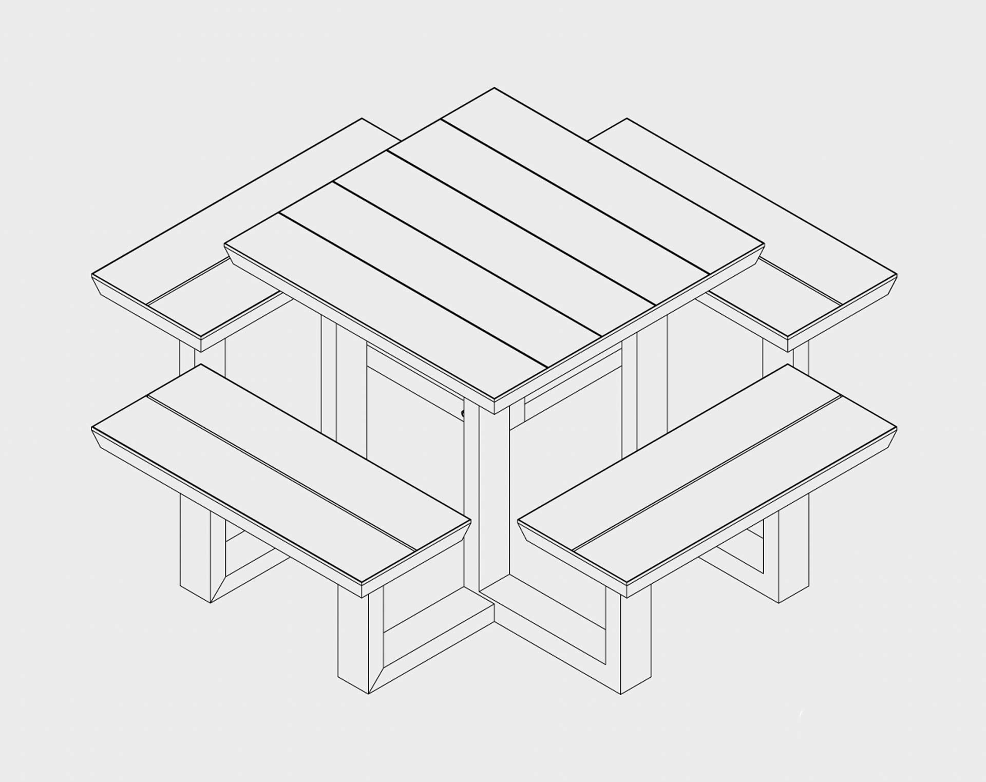 PatioSphere picnic table graphic